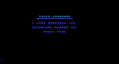 Tower Commando Title Screen